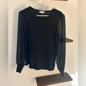 Women’s LOFT sweater with light sleeves.